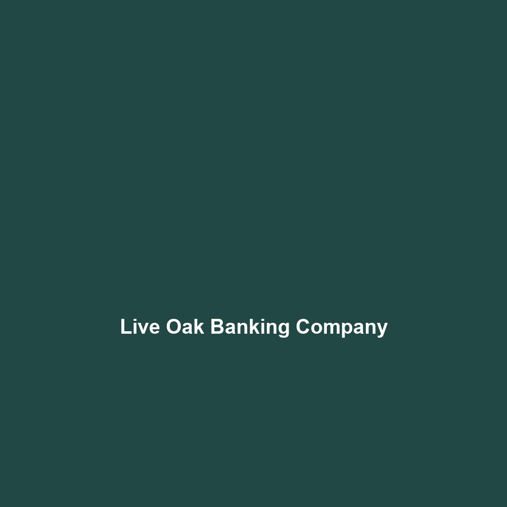 Live Oak Banking Company