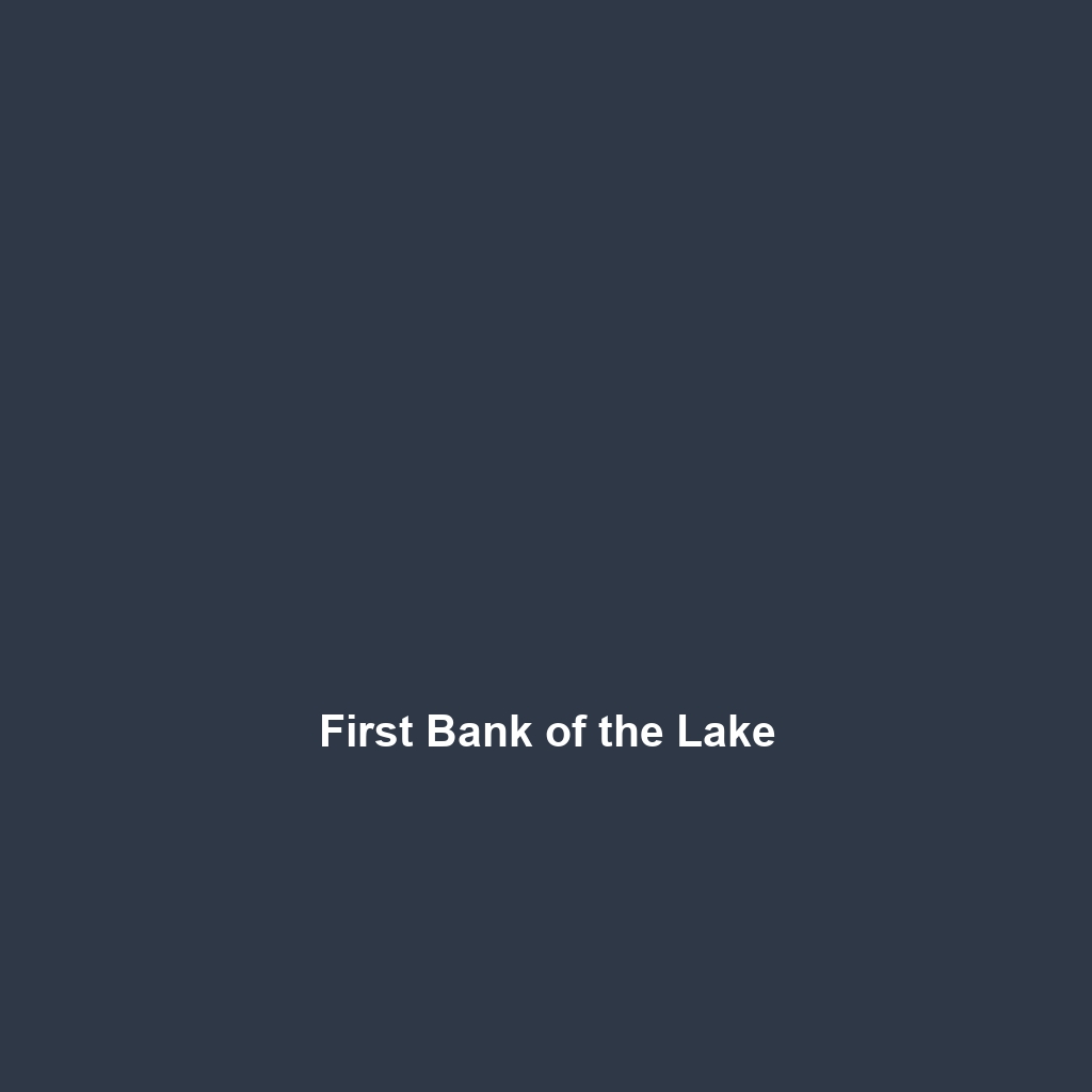 First Bank of the Lake