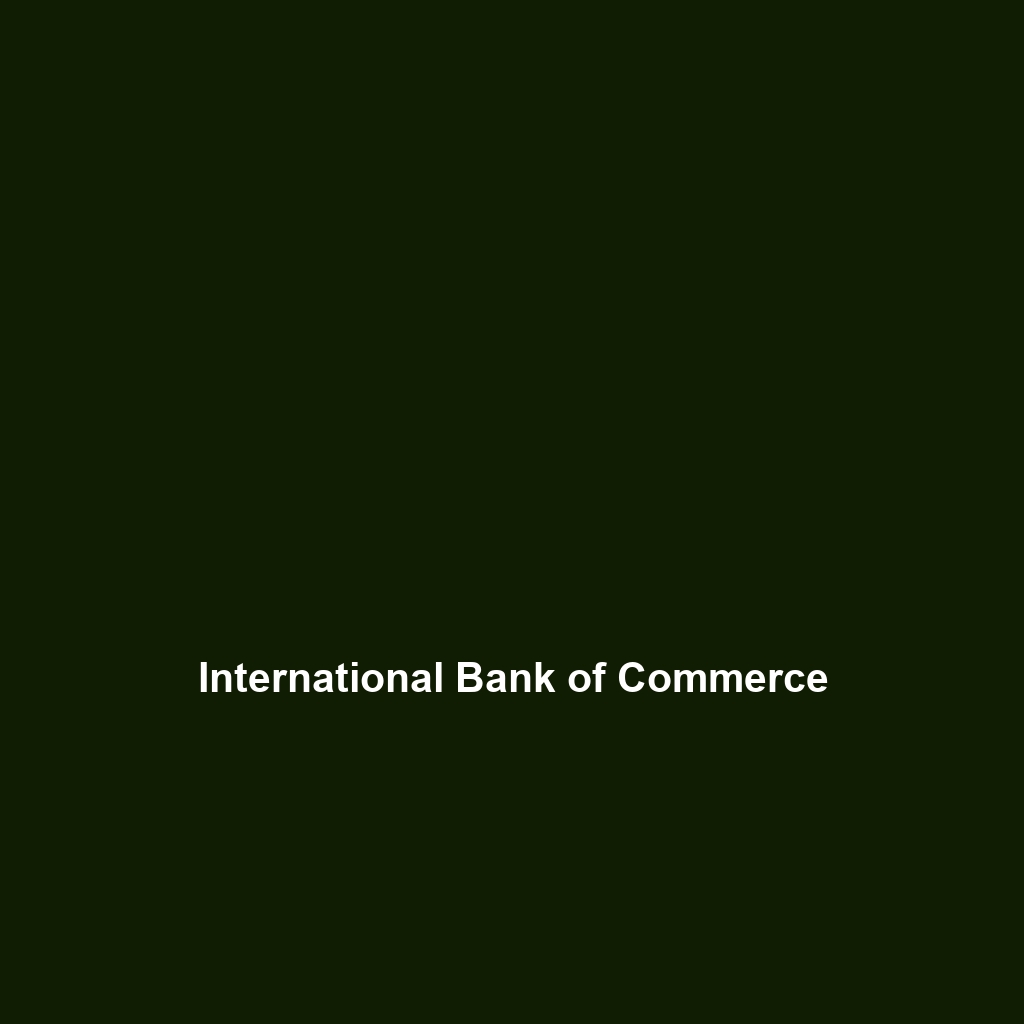 International Bank of Commerce