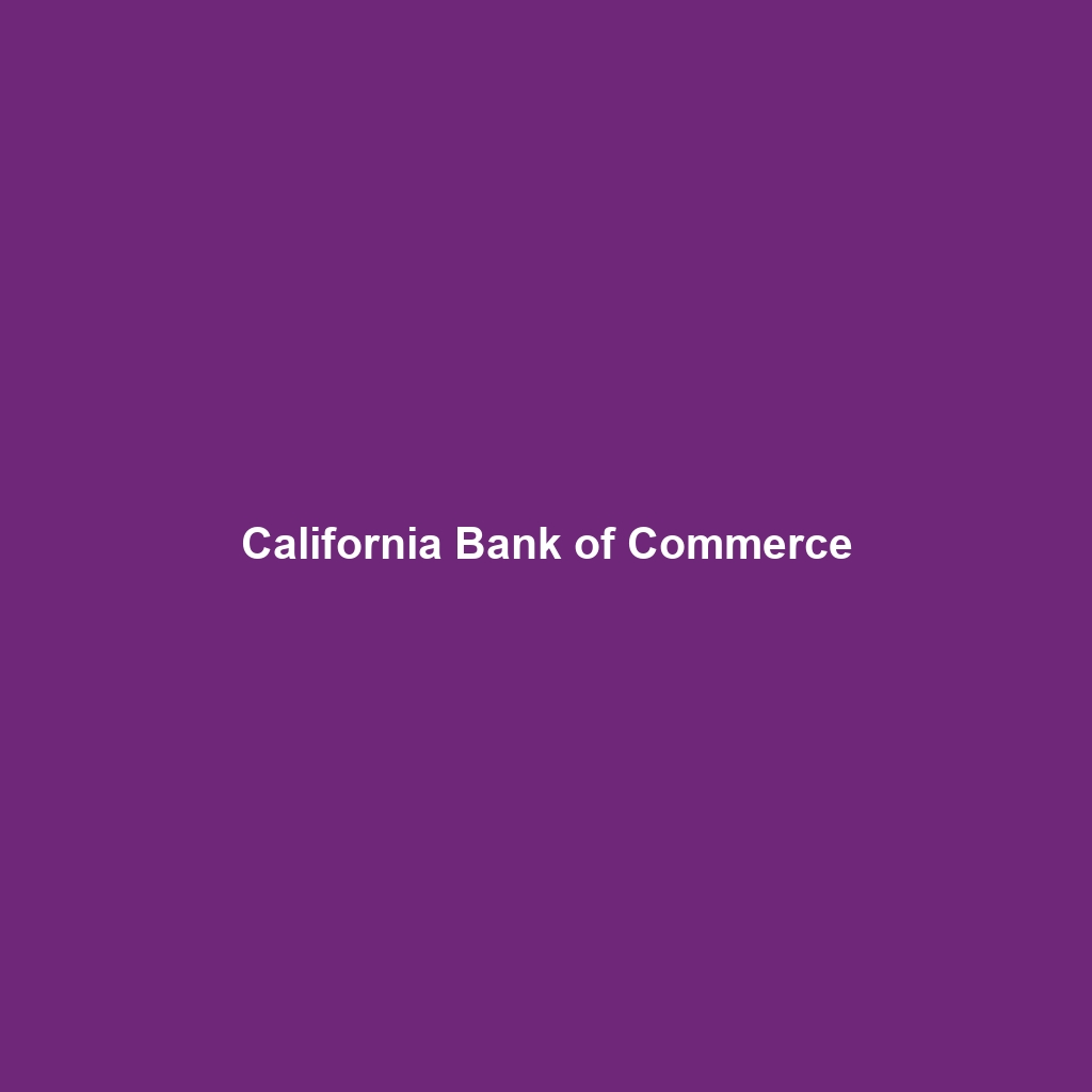 California Bank of Commerce