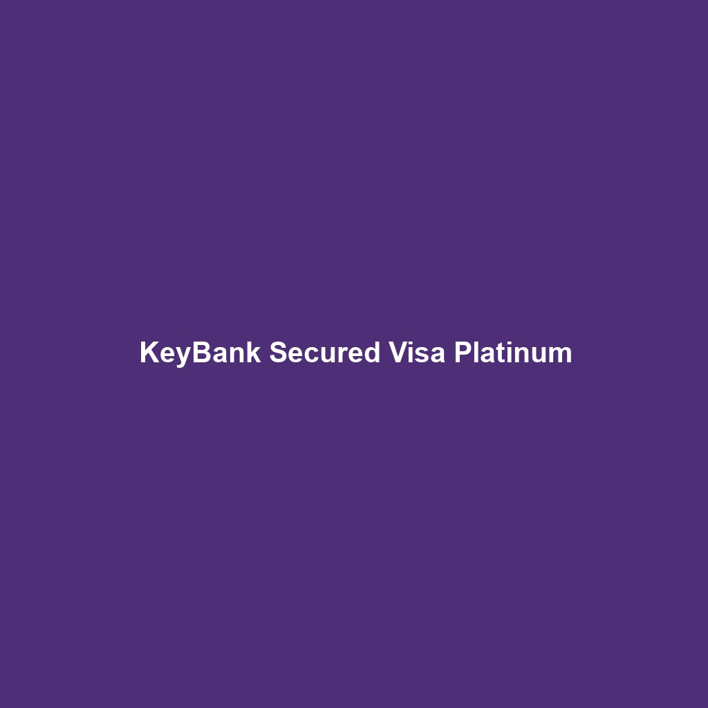 KeyBank Secured Visa Platinum