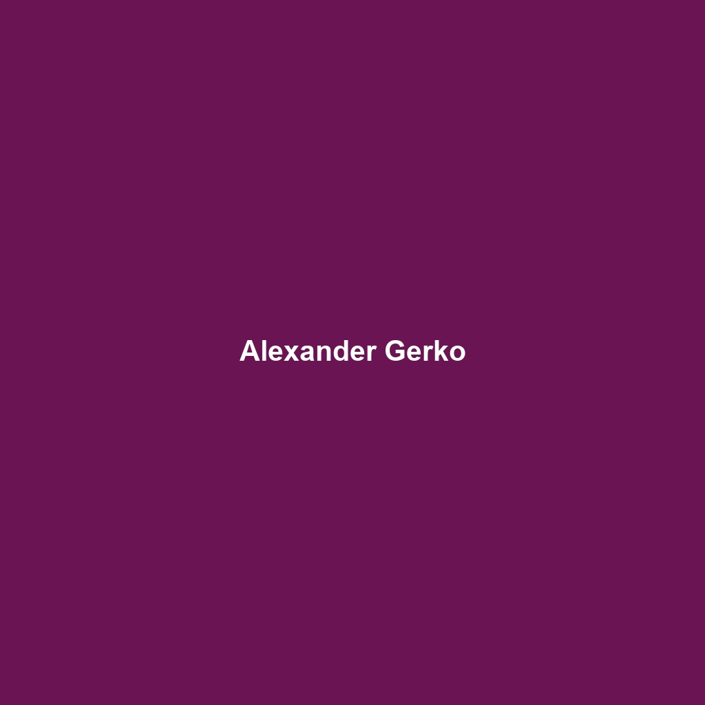 Alexander Gerko