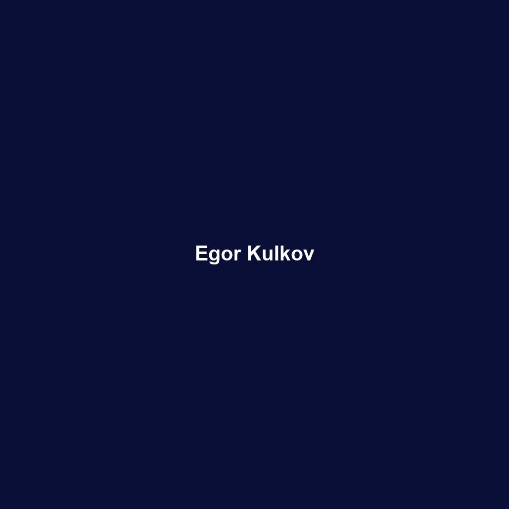 Egor Kulkov