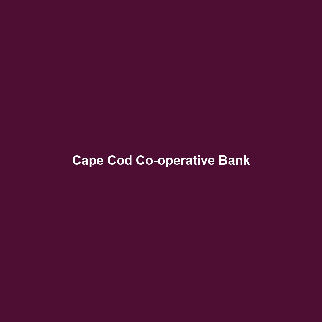 Cape Cod Co-operative Bank