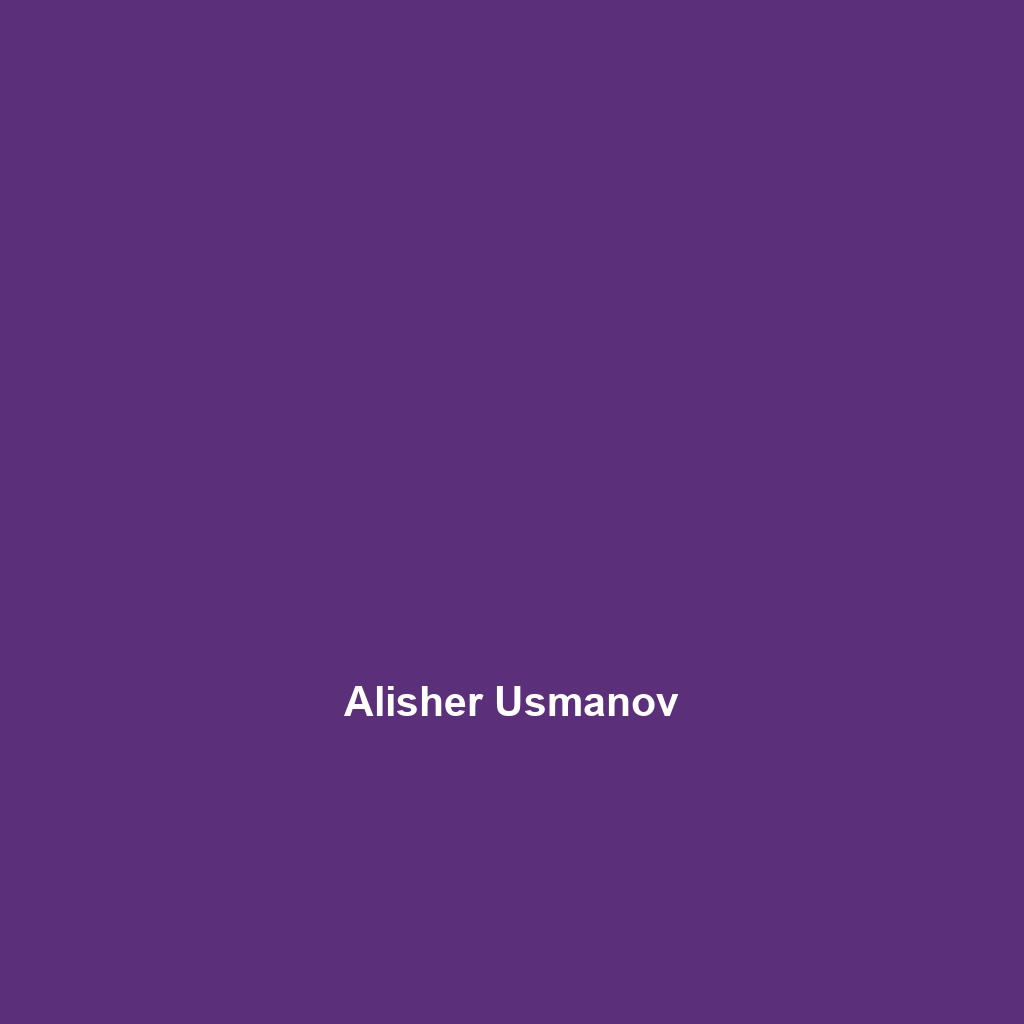 Alisher Usmanov