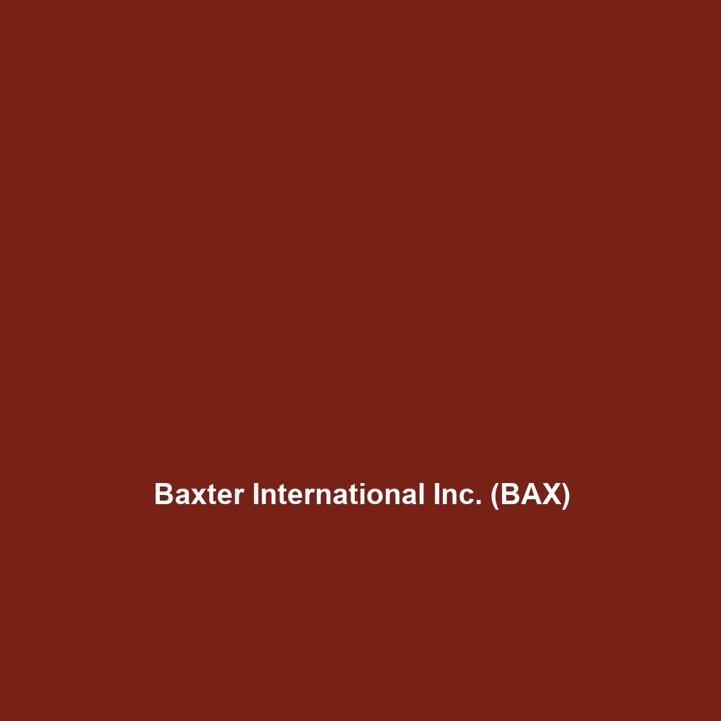 Baxter International Inc. (BAX)