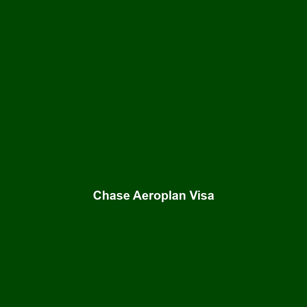 Chase Aeroplan Credit Card