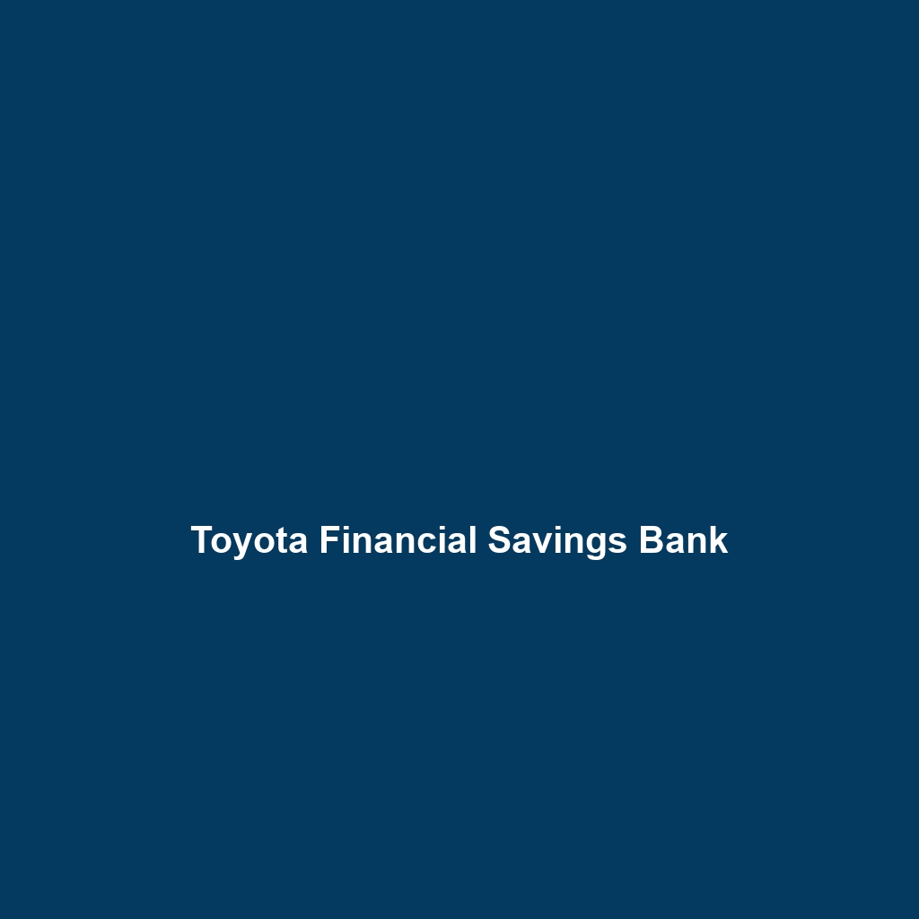 Toyota Financial Savings Bank