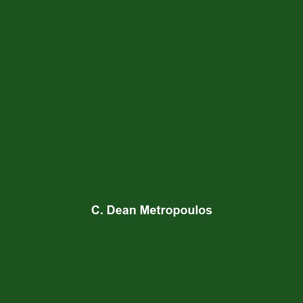 C. Dean Metropoulos