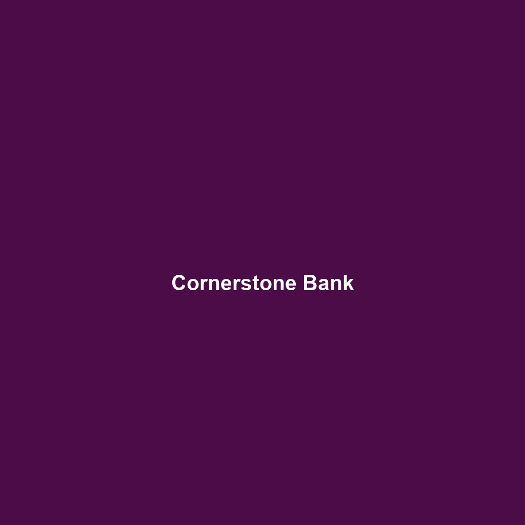 Cornerstone Bank