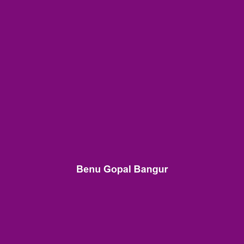 Benu Gopal Bangur