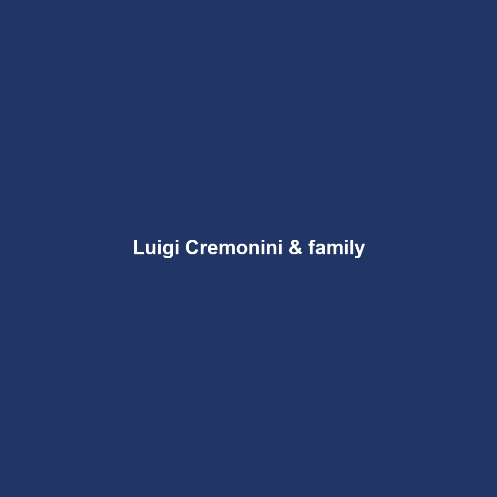 Luigi Cremonini & family