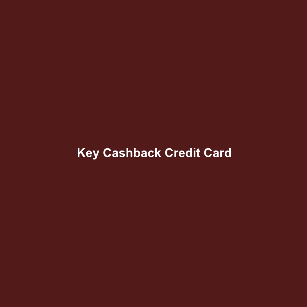 Key Cashback Credit Card