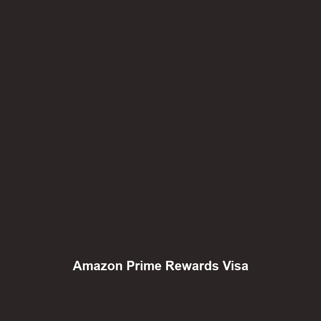 Amazon Prime Rewards Visa