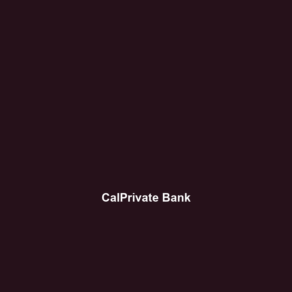 CalPrivate Bank