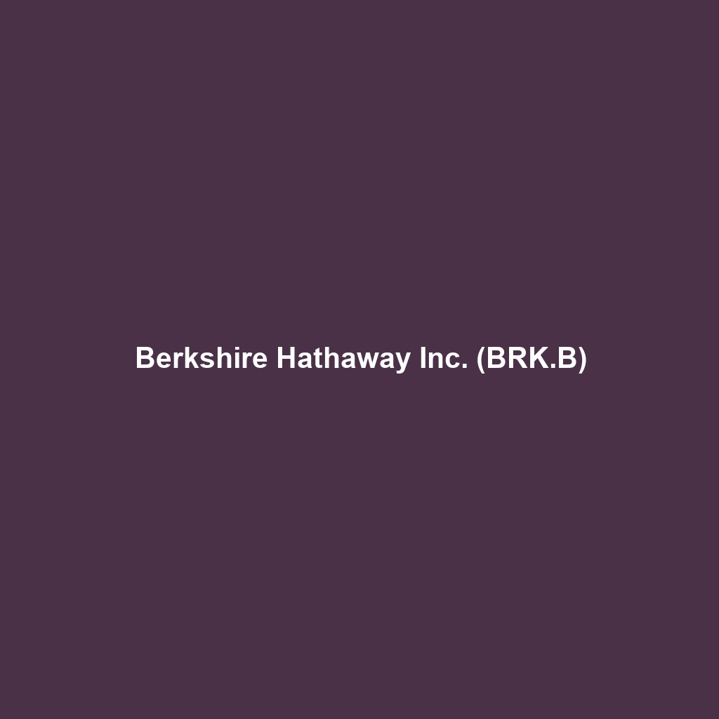 Berkshire Hathaway Inc. (BRK.B)