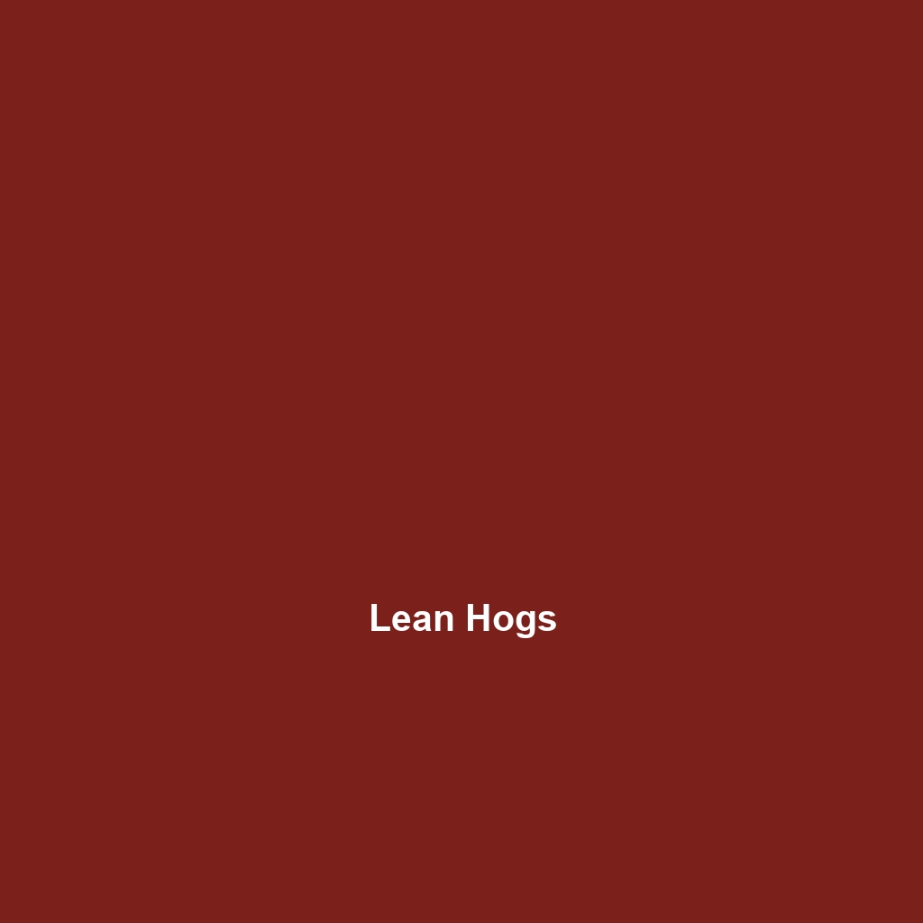 Lean Hogs