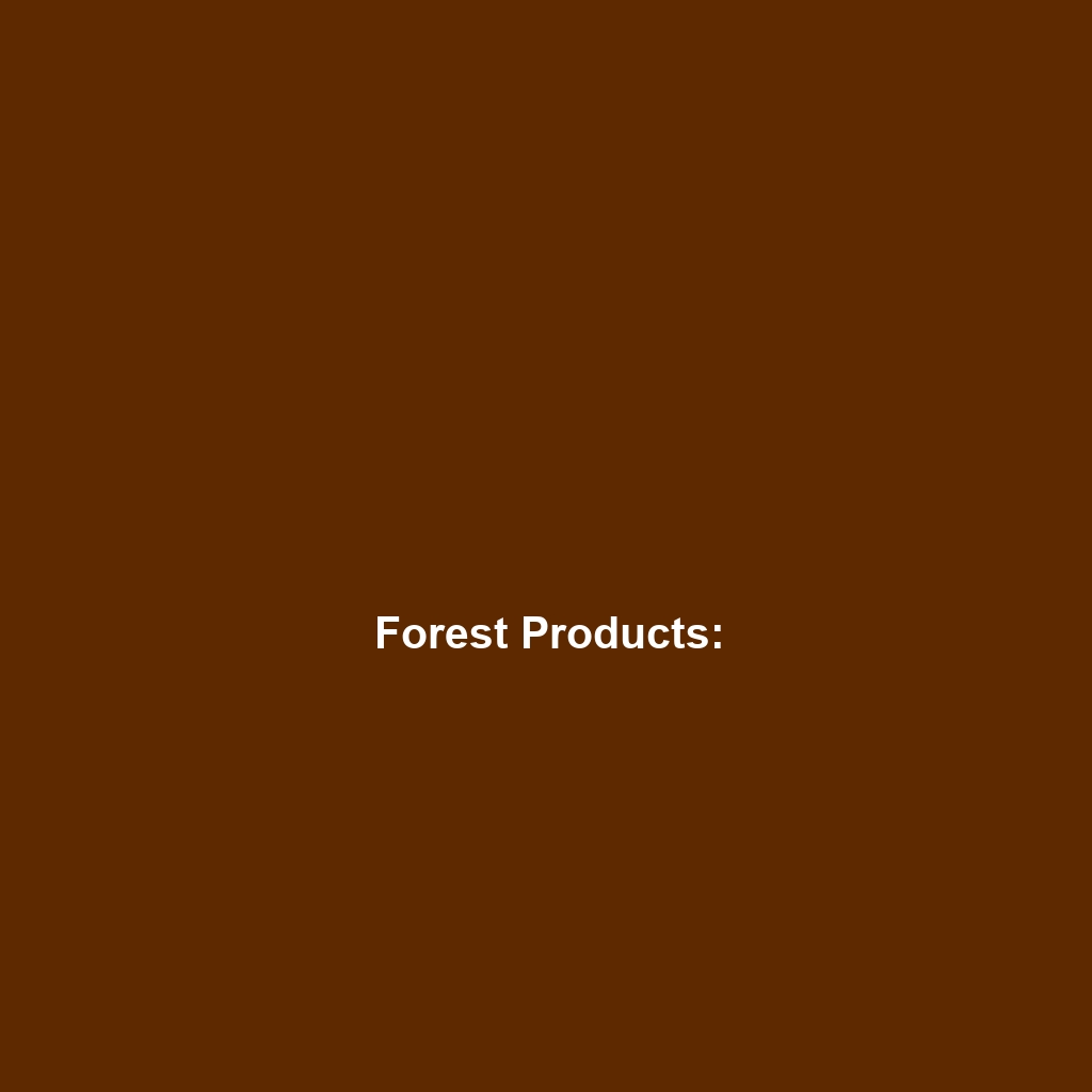 Forest Products: