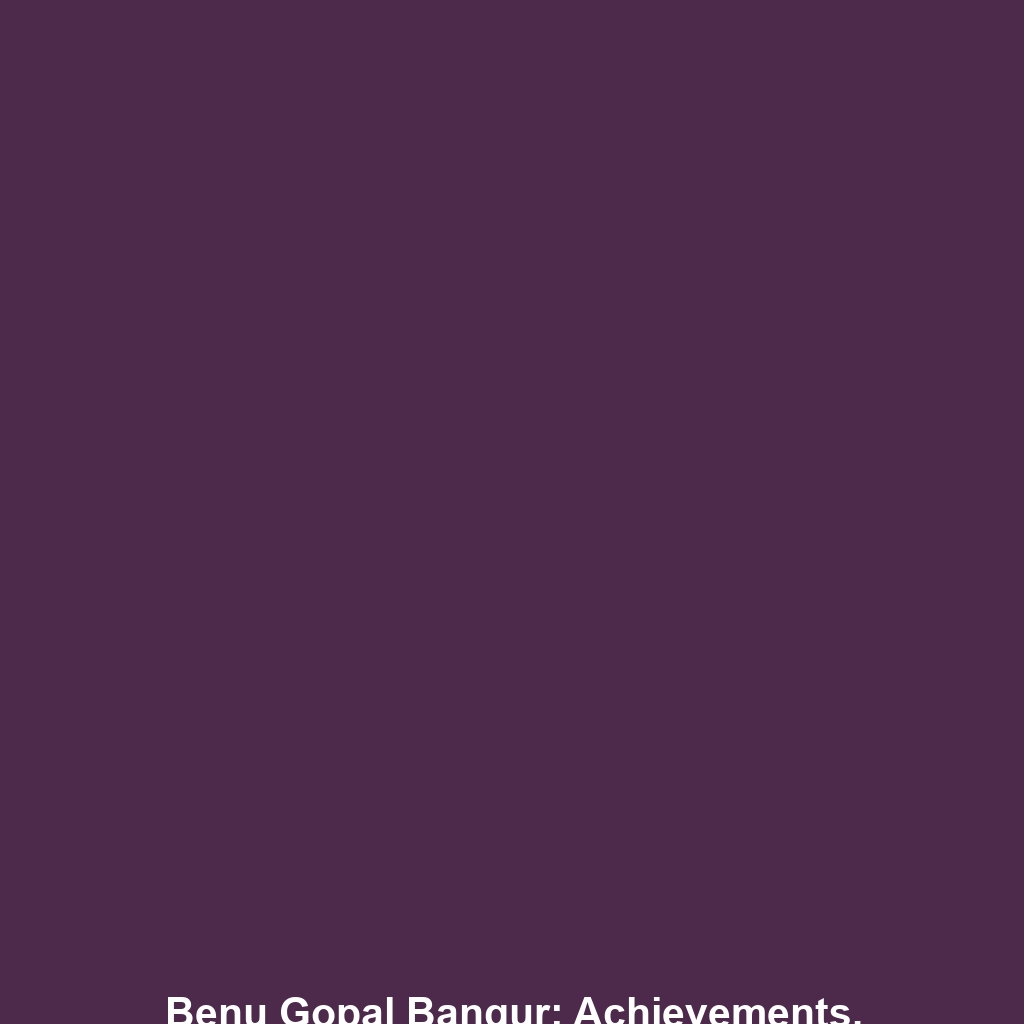 Benu Gopal Bangur: Achievements, Contributions, and Business Insights of a Visionary Leader